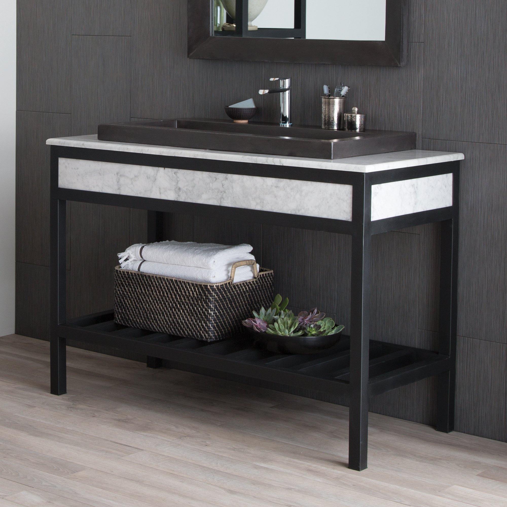 Native Trails 48" Cuzco Freestanding Vanity Base in Carrara, VNR486