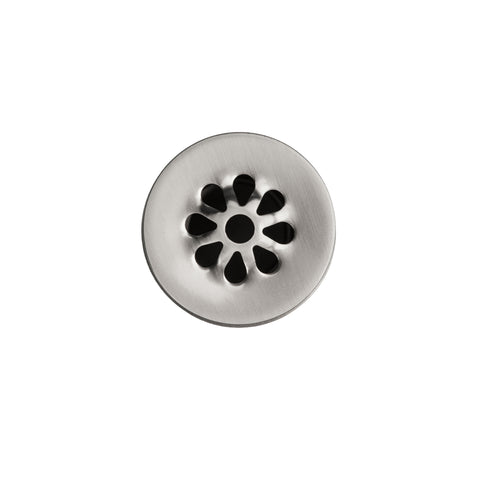 Premier Copper Products 1.5" Non-Overflow Grid Bathroom Sink Drain - Brushed Nickel, D-207BN