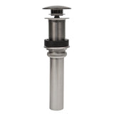 Premier Copper Products 1.5" Non-Overflow Pop-up Bathroom Sink Drain - Brushed Nickel, D-208BN - The Sink Boutique