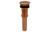 Premier Copper Products 1.5" Non-Overflow Pop-up Bathroom Sink Drain - Polished Copper, D-208PC - The Sink Boutique