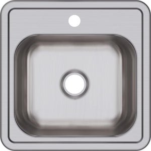 Alternate Image for Elkay Dayton 15" Stainless Steel Bar Sink, Satin, 1 Faucet Hole, D115151