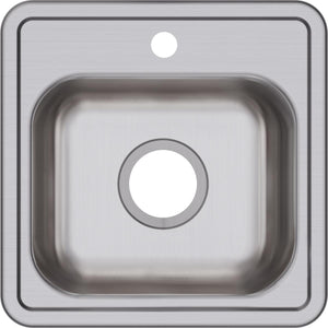 Alternate Image for Elkay Dayton 15" Stainless Steel Bar Sink, Satin, 1 Faucet Hole, D115161