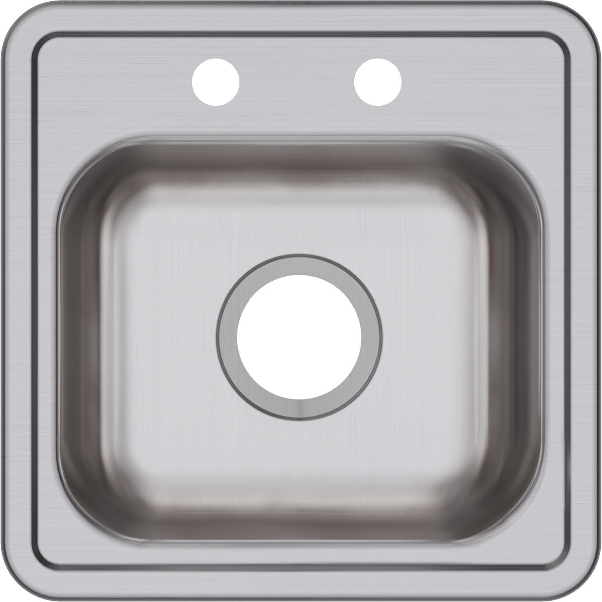Elkay Dayton 15" Stainless Steel Bar Sink, Satin, D115162