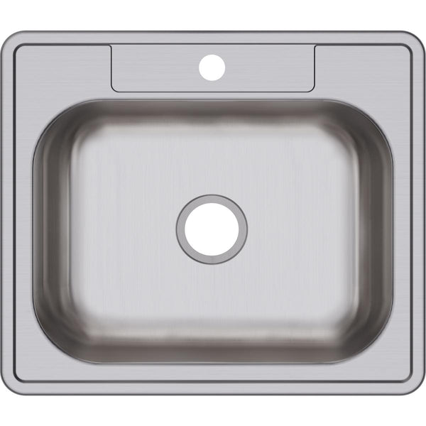 Elkay Dayton 25" Stainless Steel Kitchen Sink, Satin, D125211