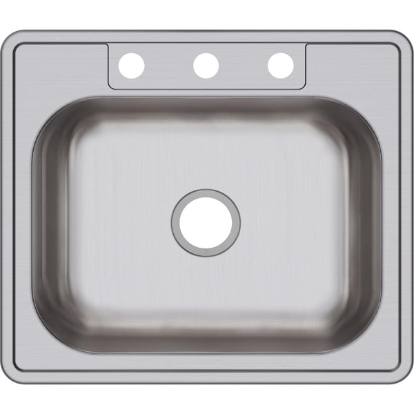 Elkay Dayton 25" Stainless Steel Kitchen Sink, Satin, D125213