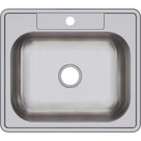Elkay Dayton 25" Stainless Steel Kitchen Sink, Satin, D125221