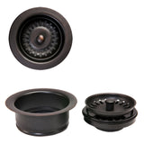 Premier Copper Products Drain Combination Package for Double Bowl Kitchen Sinks - Oil Rubbed Bronze, DC-1ORB - The Sink Boutique