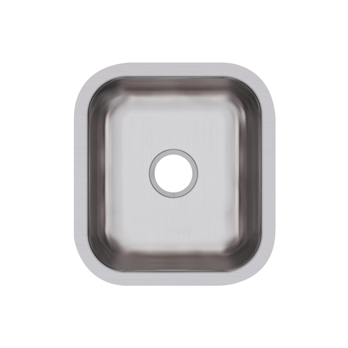 Elkay Dayton 17" Stainless Steel Kitchen Sink, Soft Satin, DCFU1618