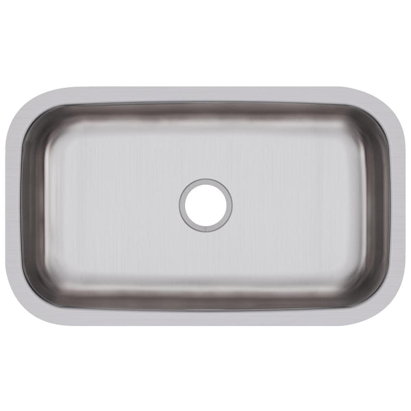 Elkay Dayton 31" Stainless Steel Kitchen Sink, Soft Satin, DCFU2816