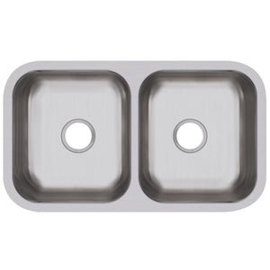 Alternate Image for Elkay Dayton 32" Undermount Stainless Steel Kitchen Sink, 50/50 Double Bowl, 18 Gauge, Soft Satin, DCFU3118