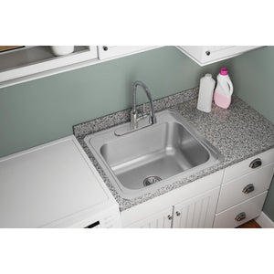 Alternate Image for Elkay Pursuit 25" Stainless Steel Laundry Sink, Brushed Satin, DCR2522103