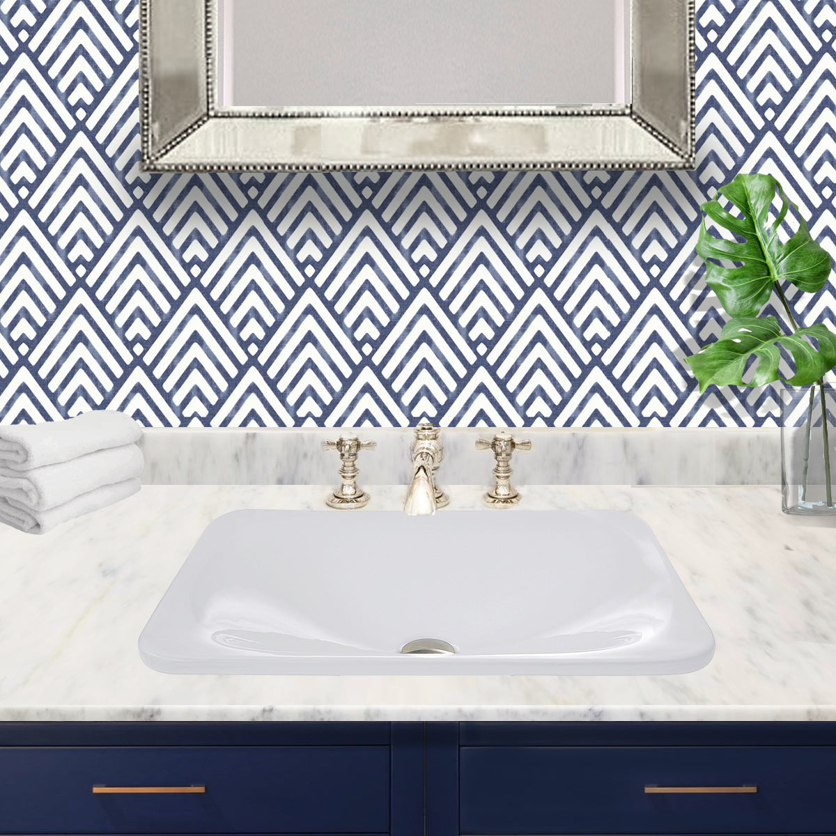 Alternate Image for Nantucket Sinks Great Point 21" Ceramic Bathroom Sink, White, DI-2114-R