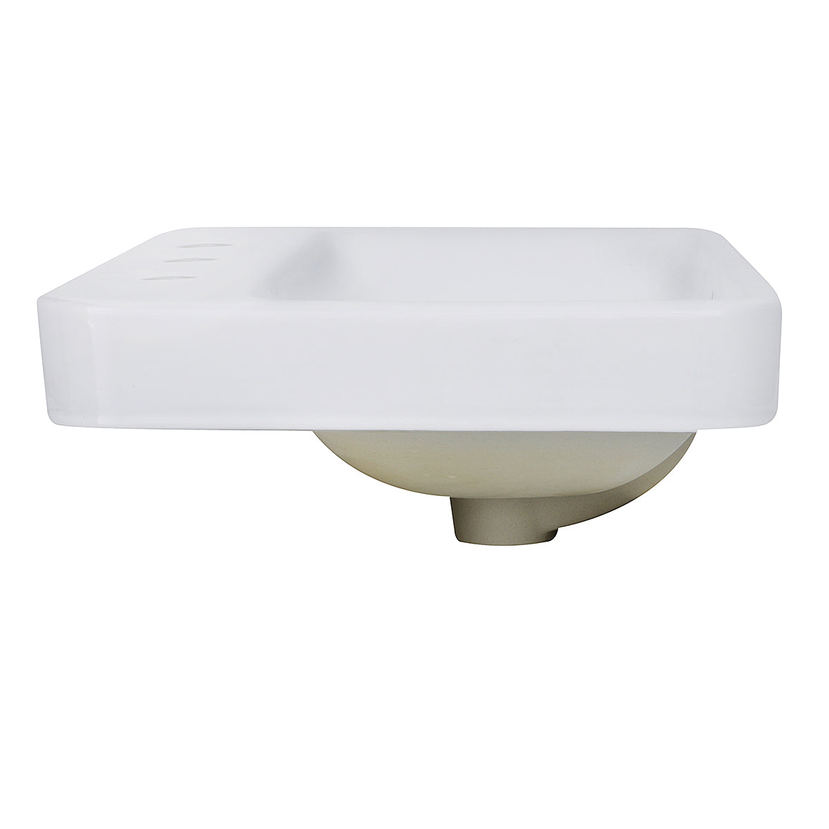 Nantucket Sinks Brant Point 23" Ceramic Bathroom Sink, White, DI-2317-R8 - The Sink Boutique