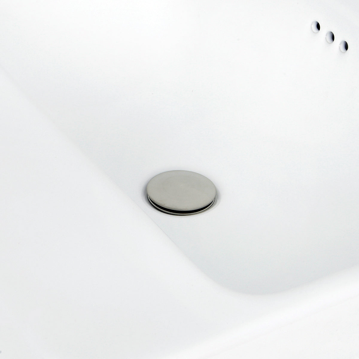 Nantucket Sinks Brant Point 23" Ceramic Bathroom Sink, White, DI-2317-R8 - The Sink Boutique