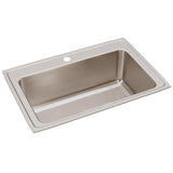 Elkay Lustertone 33" Stainless Steel Kitchen Sink, Lustrous Satin, DLRS3322121 - The Sink Boutique