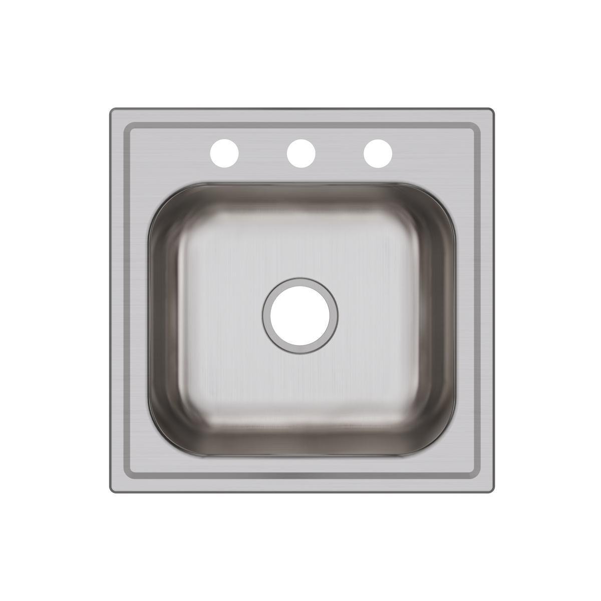 Elkay Dayton 20" Stainless Steel Laundry Sink, Premium Highlighted Satin, DPC12020103