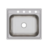 Elkay Dayton 25" Stainless Steel Kitchen Sink, Premium Highlighted Satin, DPC12522104