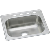Elkay Dayton 25" Stainless Steel Kitchen Sink, Elite Satin, DSEW40125224