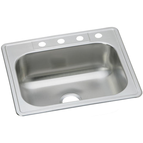 Elkay Dayton 25" Stainless Steel Kitchen Sink, Elite Satin, DSEW40125221