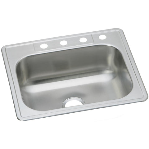 Elkay Dayton 25" Stainless Steel Kitchen Sink, Elite Satin, DSE125222