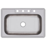 Elkay Dayton 33" Stainless Steel Kitchen Sink, Elite Satin, DSE133224