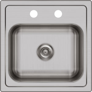 Alternate Image for Elkay Dayton 15" Stainless Steel Bar Sink Kit, Elite Satin, 2 Faucet Holes, DSEP1515C