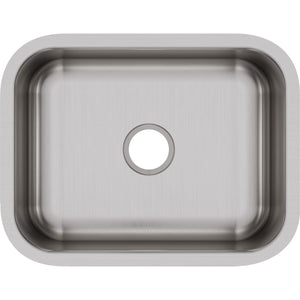 Alternate Image for Elkay Dayton 24" Stainless Steel Kitchen Sink, 18 Gauge, Radiant Satin, DXUH2115
