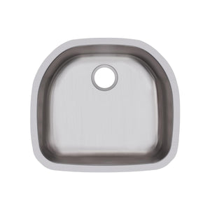 Alternate Image for Elkay Dayton 24" Stainless Steel Kitchen Sink, 18 Gauge, Radiant Satin, DXUH2118