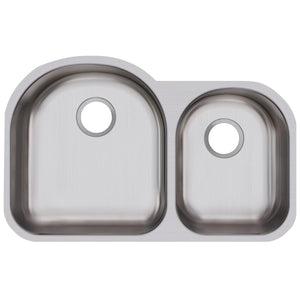 Alternate Image for Elkay Dayton 31" Stainless Steel Kitchen Sink, 60/40 Double Bowl, 18 Gauge, Radiant Satin, DXUH3119R