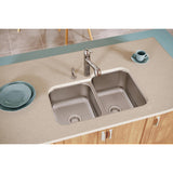 Elkay Dayton 32" Stainless Steel Kitchen Sink, 50/50 Double Bowl, Radiant Satin, DXUH312010L - The Sink Boutique