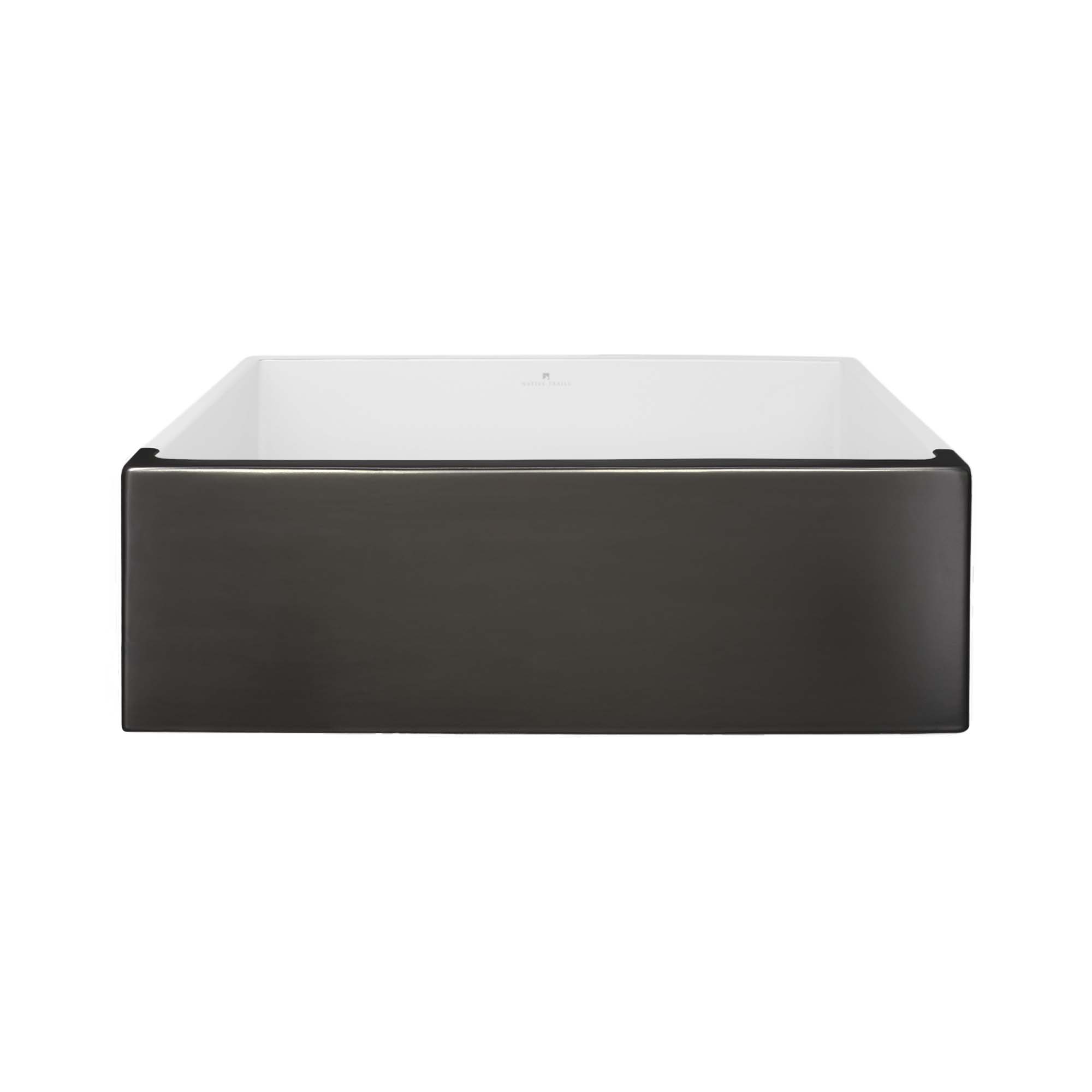 Native Trails Dreamer 30" Fireclay Farmhouse Sink, Gunmetal, PMK3018-M