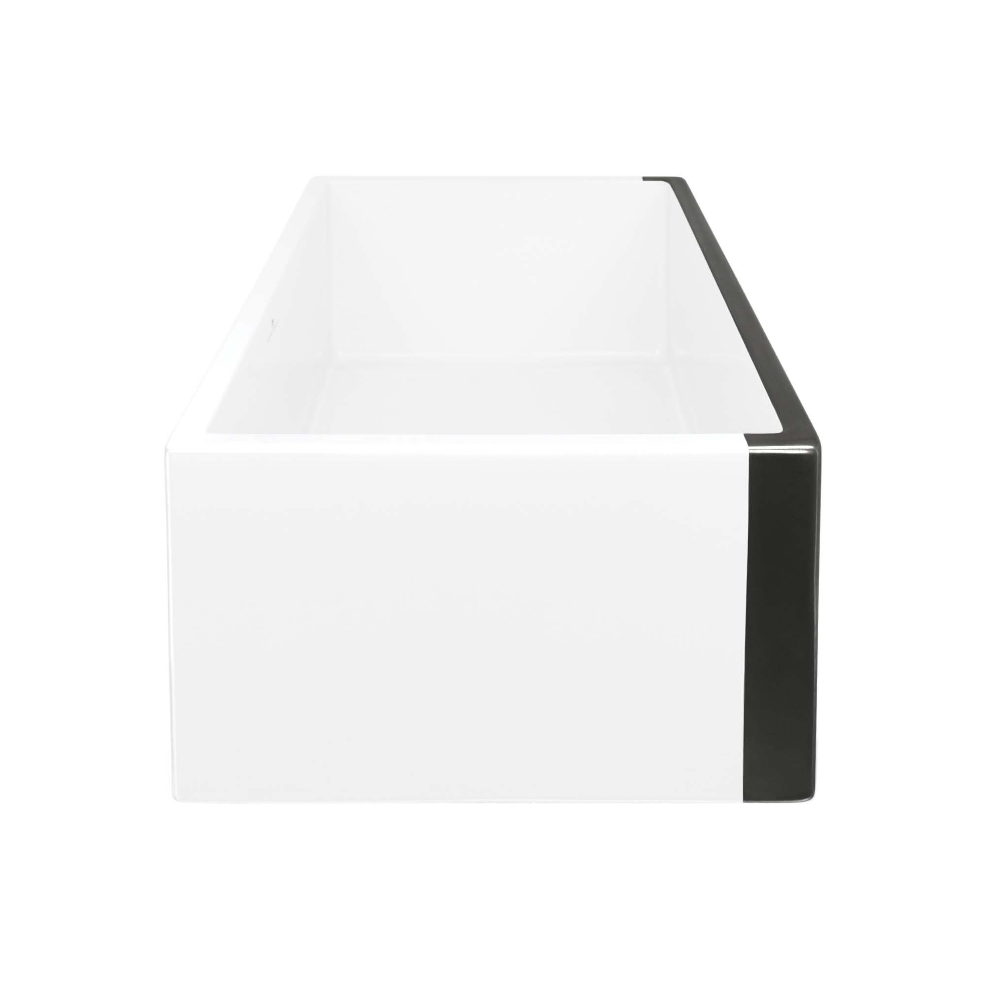 Native Trails Dreamer 30" Fireclay Farmhouse Sink, Gunmetal, PMK3018-M