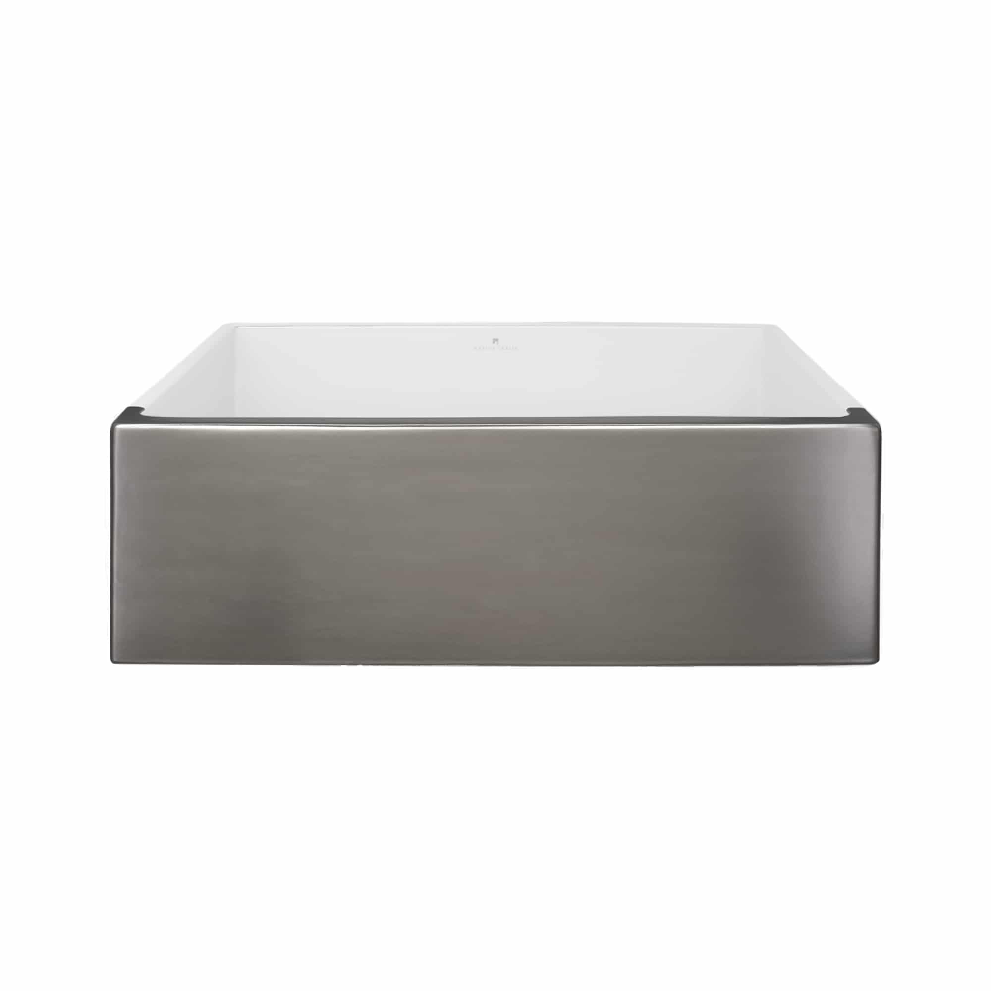 Native Trails Dreamer 30" Fireclay Farmhouse Sink, Platinum, PMK3018-P