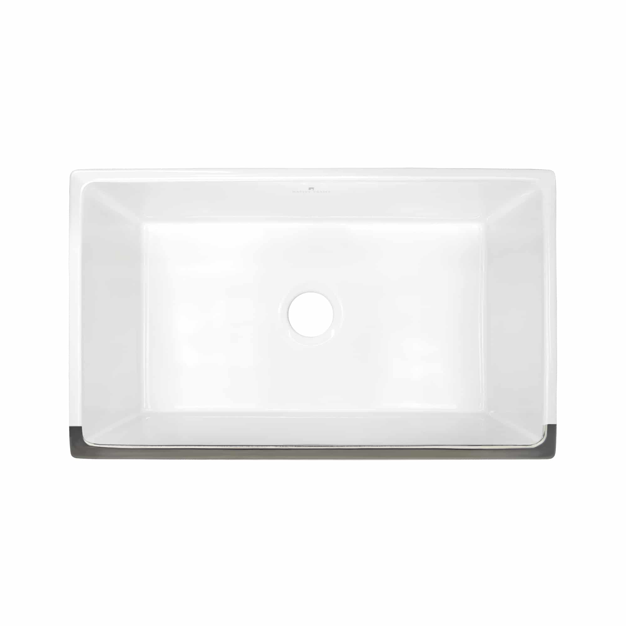 Native Trails Dreamer 30" Fireclay Farmhouse Sink, Platinum, PMK3018-P