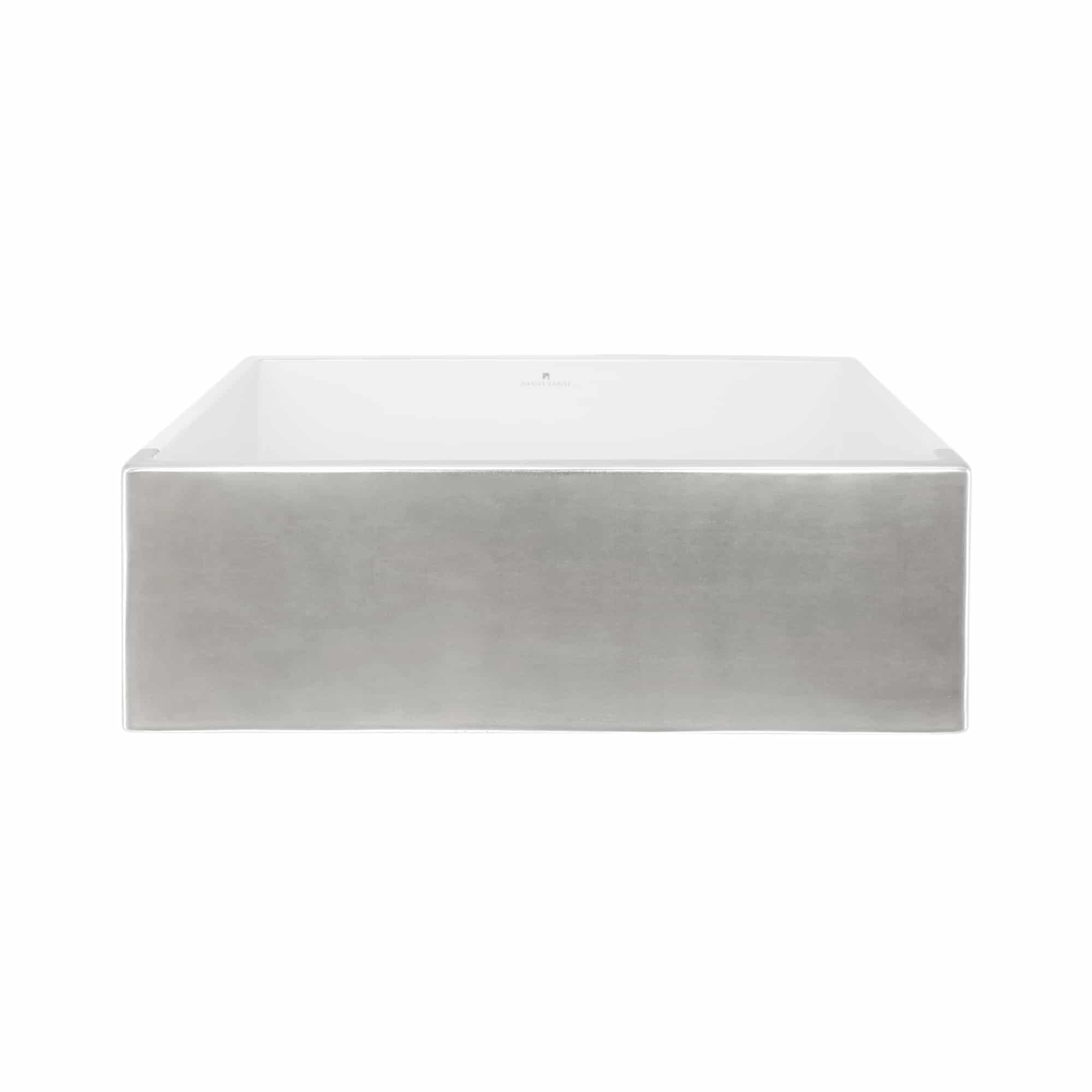 Native Trails Dreamer 30" Fireclay Farmhouse Sink, Silver, PMK3018-S
