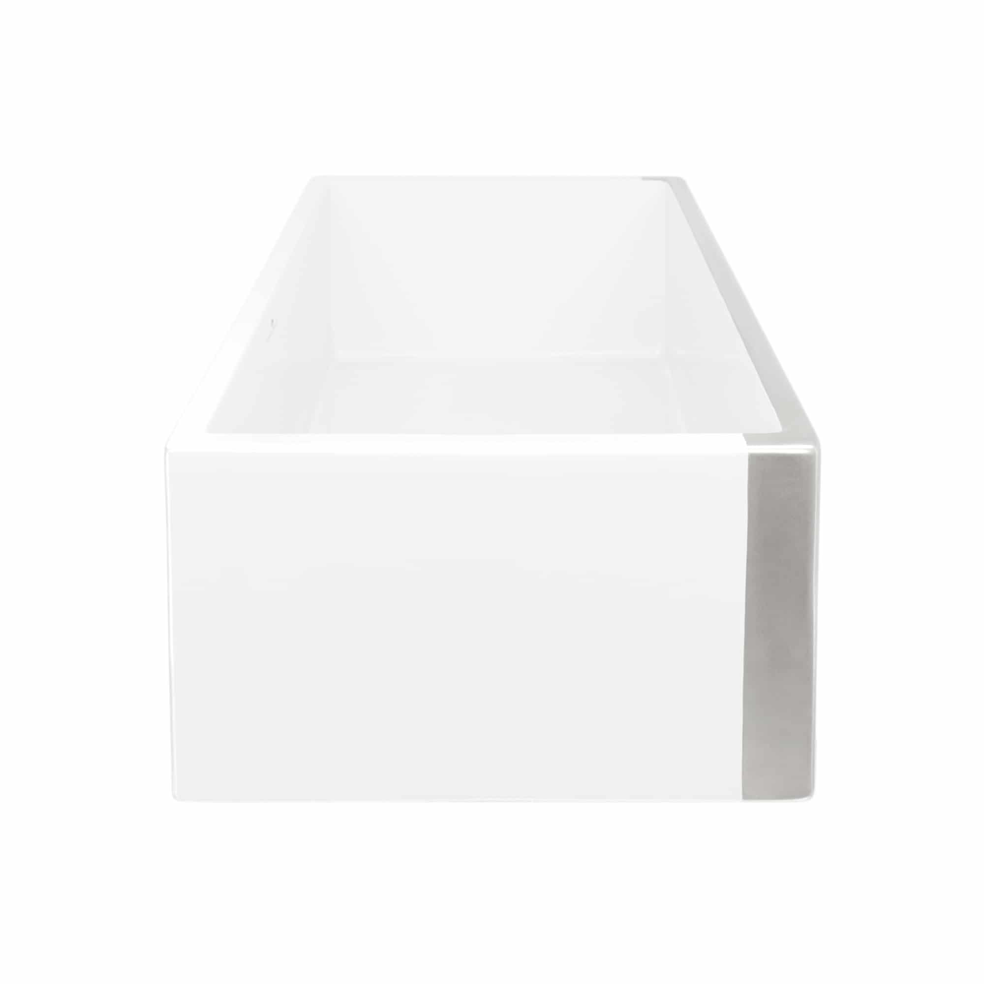 Native Trails Dreamer 30" Fireclay Farmhouse Sink, Silver, PMK3018-S