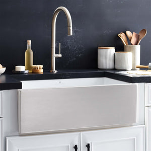 Alternate Image for Native Trails Dreamer 30" Fireclay Farmhouse Sink, Silver, PMK3018-S