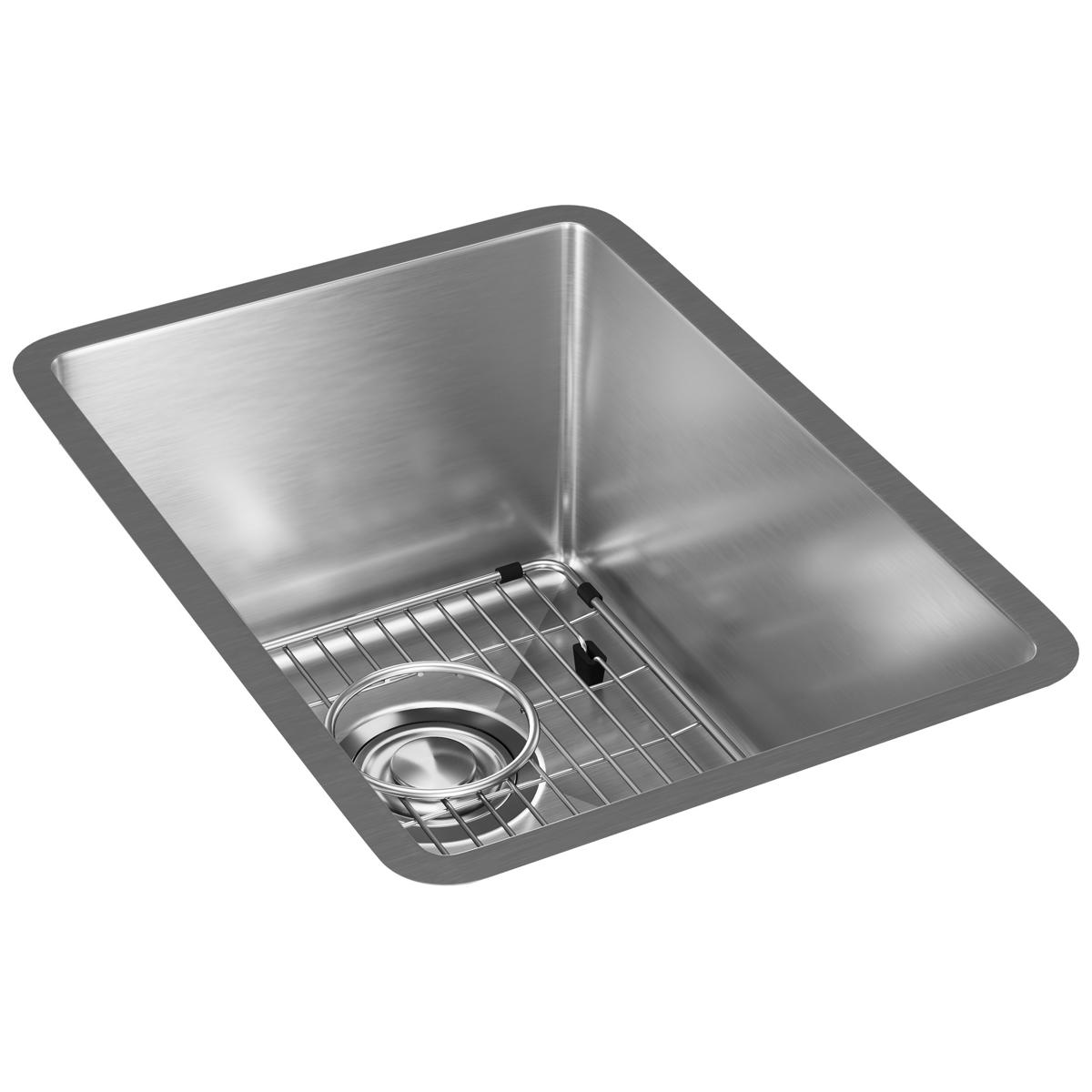 Elkay Crosstown 14" Stainless Steel Bar Sink, Polished Satin, ECTRU12179TC