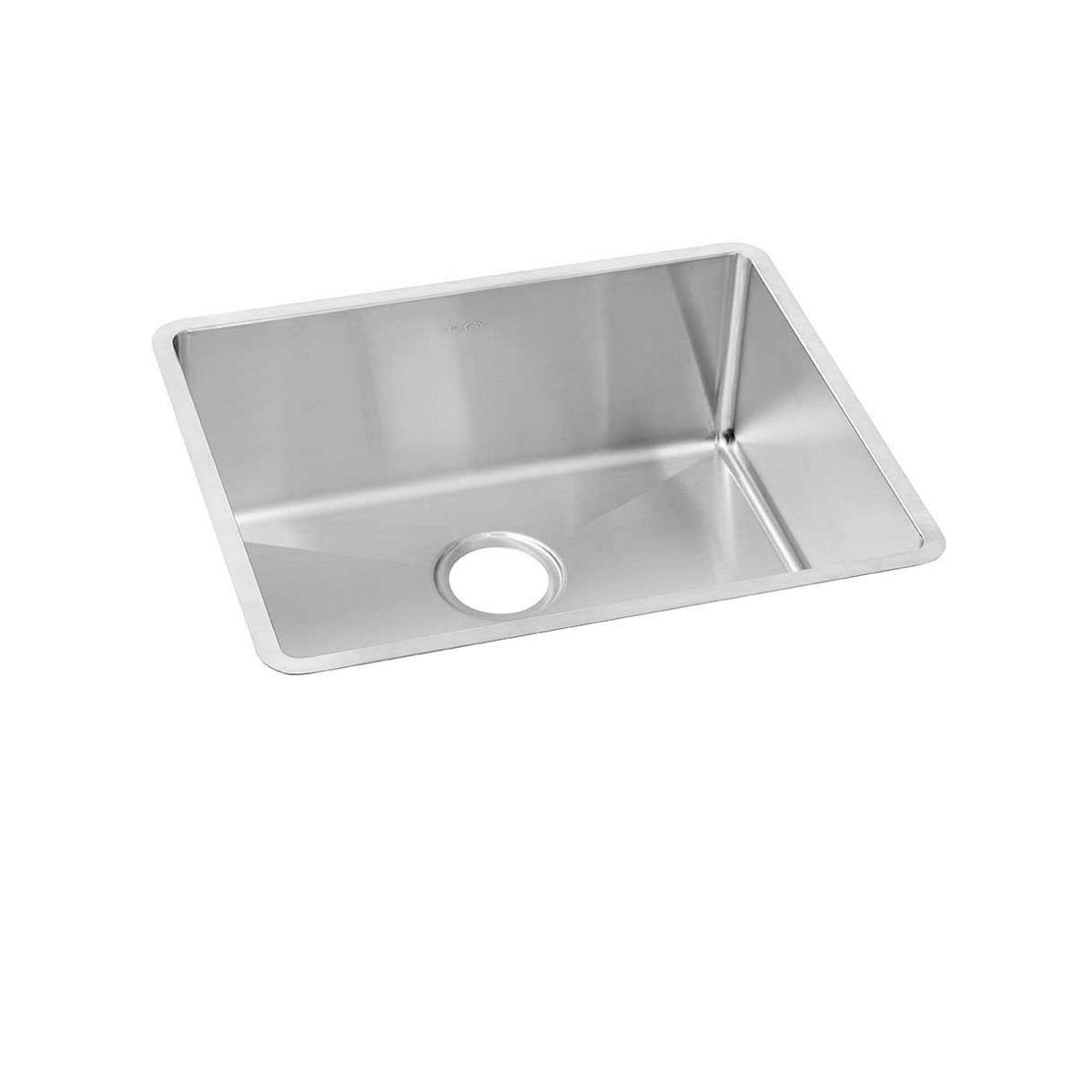 Elkay Crosstown 23" Stainless Steel Kitchen Sink, 18 Gauge, Polished Satin, ECTRU21179T