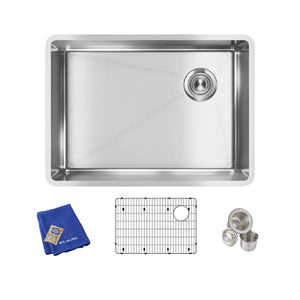 Alternate Image for Elkay Crosstown 26" Stainless Steel Kitchen Sink, 18 Gauge, Polished Satin, ECTRU24179RTC