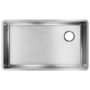 Alternate Image for Elkay Crosstown 32" Stainless Steel Kitchen Sink, Single Bowl, 18 Gauge, Polished Satin, ECTRU30179RT