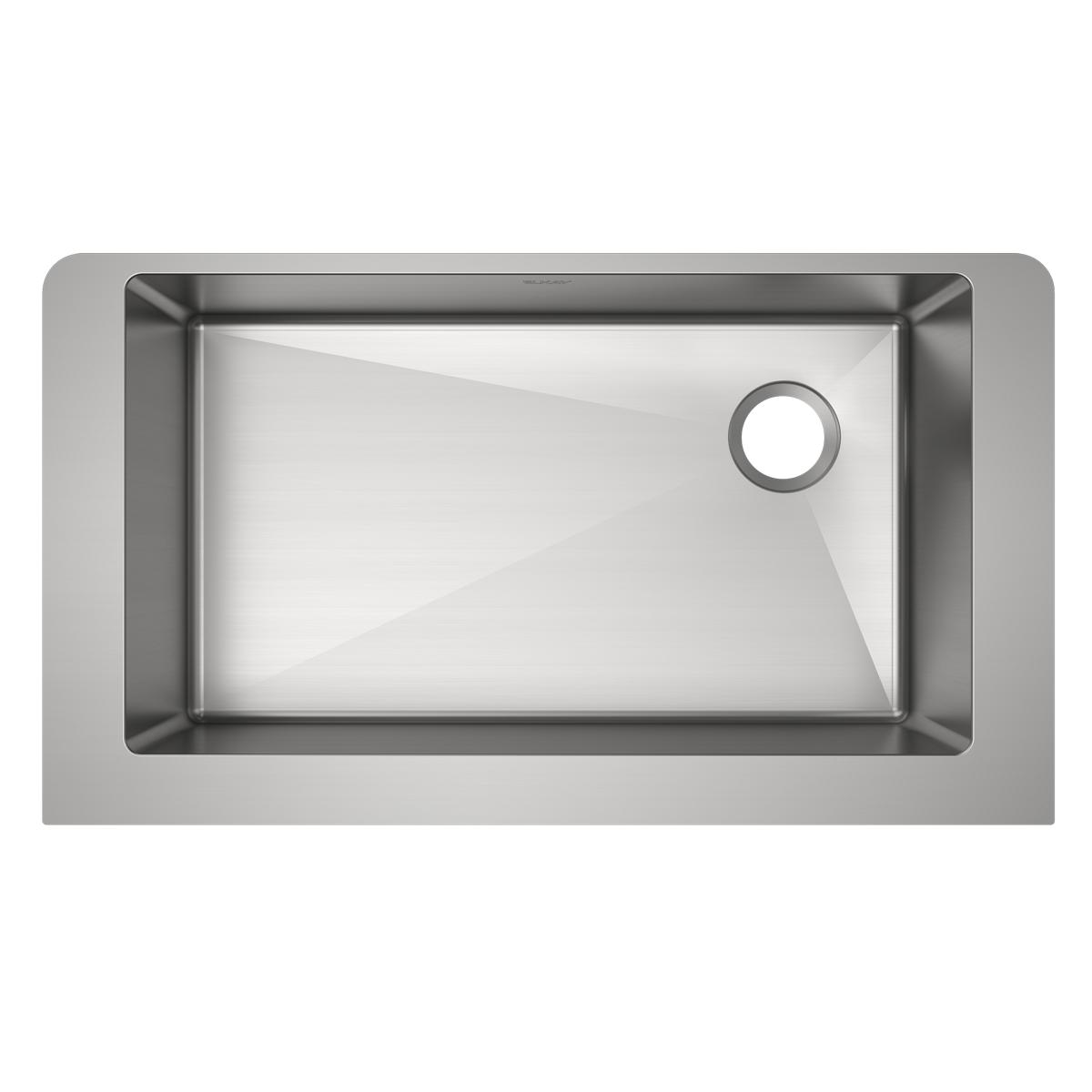 Elkay Crosstown 36" Stainless Steel Farmhouse Kitchen Sink, 18 Gauge, Polished Satin, ECTRUF30179R
