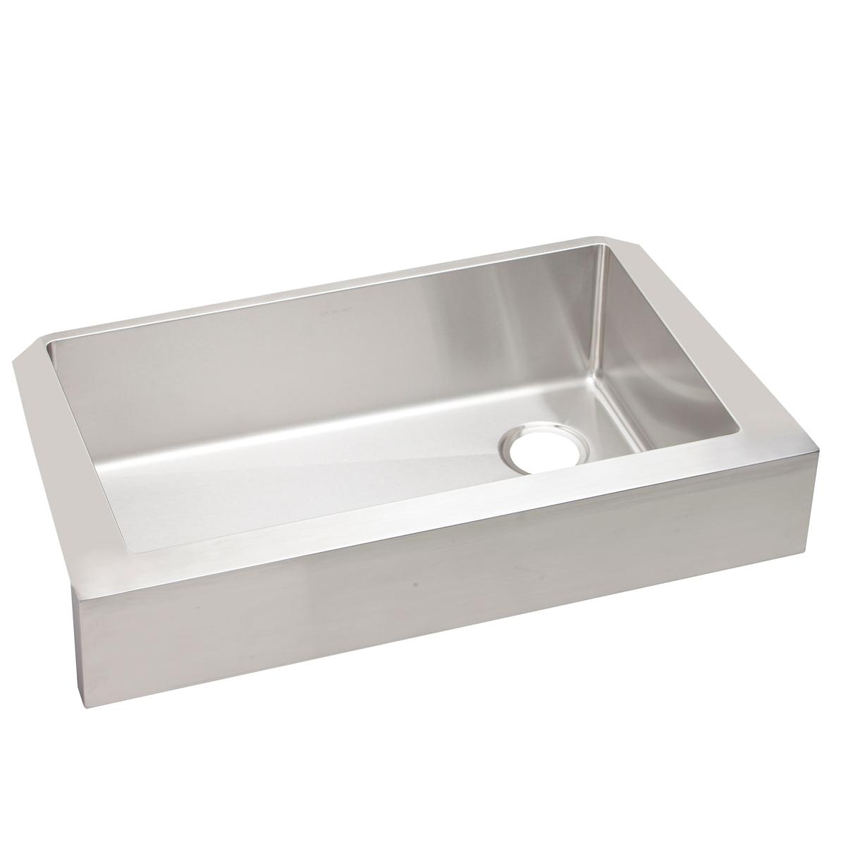 Elkay Crosstown 36" Stainless Steel Farmhouse Kitchen Sink, 18 Gauge, Polished Satin, ECTRUF30179R