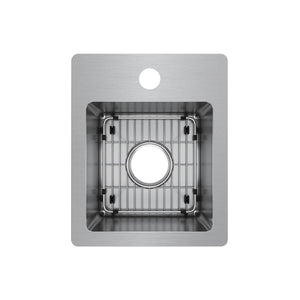 Alternate Image for Elkay Crosstown 13" Stainless Steel Bar Sink Kit, Polished Satin, ECTSR13169TBG1