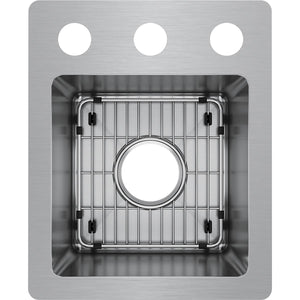 Alternate Image for Elkay Crosstown 13" Stainless Steel Bar Sink Kit, Polished Satin, ECTSR13169TBG3