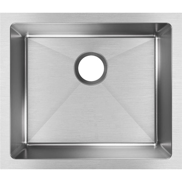 Elkay Crosstown 22" Stainless Steel Kitchen Sink, Polished Satin, EFRU191610T