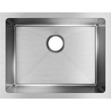 Elkay Crosstown 24" Stainless Steel Kitchen Sink, Polished Satin, EFRU211510T