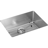 Elkay Crosstown 24" Stainless Steel Kitchen Sink, Polished Satin, EFRU2115TC - The Sink Boutique