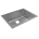 Elkay Crosstown 24" Stainless Steel Kitchen Sink, 16 Gauge, Polished Satin, EFRU2115T