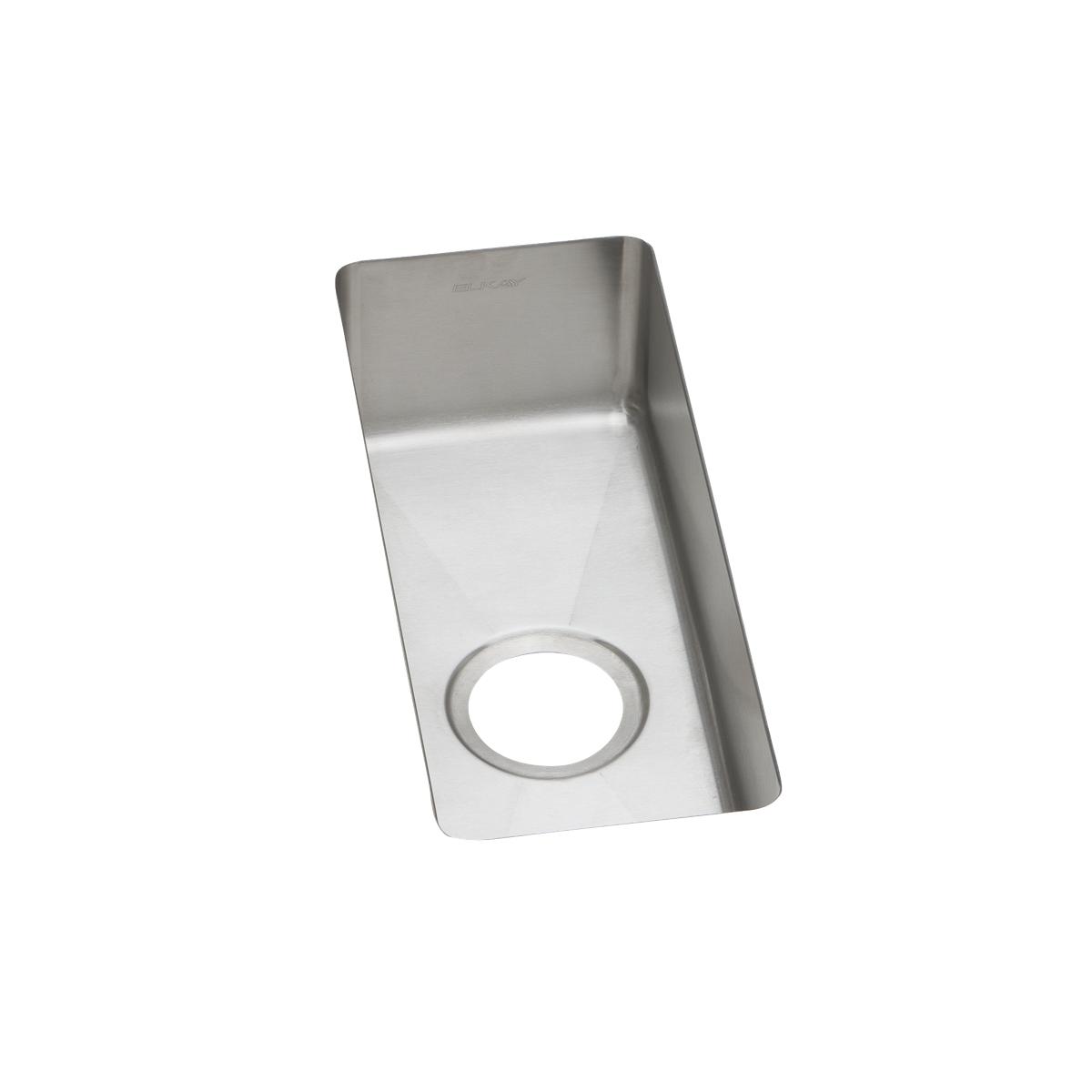 Elkay Crosstown 10" Stainless Steel Kitchen Sink, 16 Gauge, Polished Satin, EFRU718T